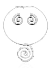 Carregar imagem no visualizador da galeria, https://febijus.bwimg.com.br/febijus/produtos/conjunto-choker-aro-e-brinco-folheado-a-ouro-18k-e-prata-espiral-1767727516.2008.jpg