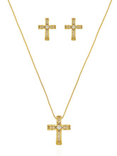 Carregar imagem no visualizador da galeria, https://febijus.bwimg.com.br/febijus/produtos/conjunto-colar-e-brinco-folheado-a-ouro-18k-e-prata-cruz-com-navetes-1766084602.365.jpg
