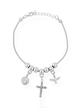 Carregar imagem no visualizador da galeria, https://febijus.bwimg.com.br/febijus/produtos/pulseira-folheada-a-ouro-18k-e-prata-com-pingentes-espirito-santo-e-cruz-cravejada-1768231273.0797.jpg
